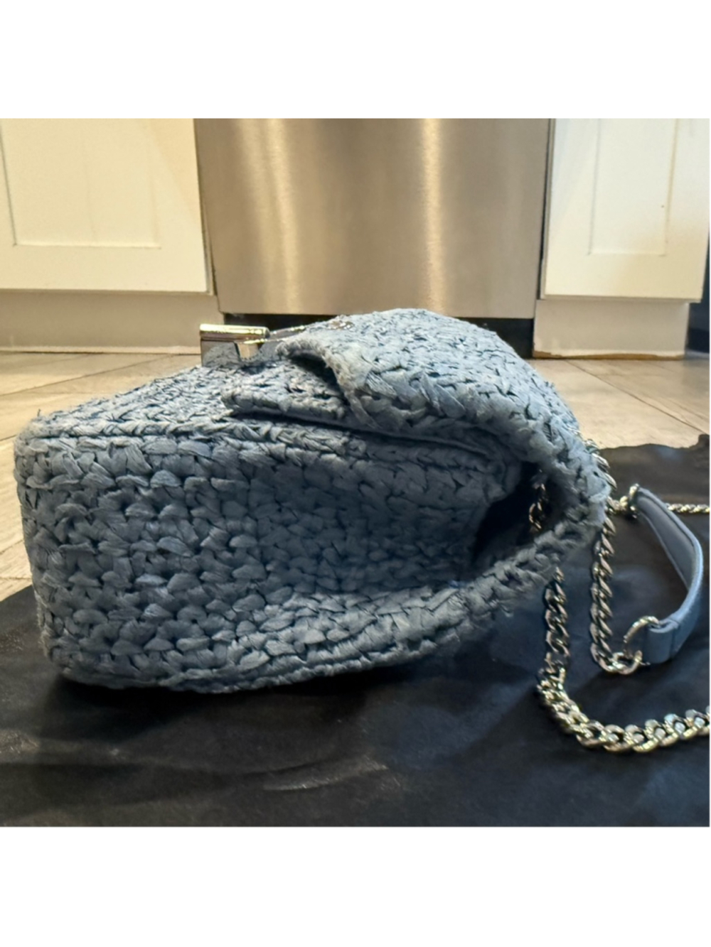 Sandro YZA Raffia Shoulder Bag - Picture 10 of 15